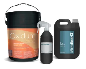 KIT MICROFLOOR OXIDO HIERRO 85 21 KG